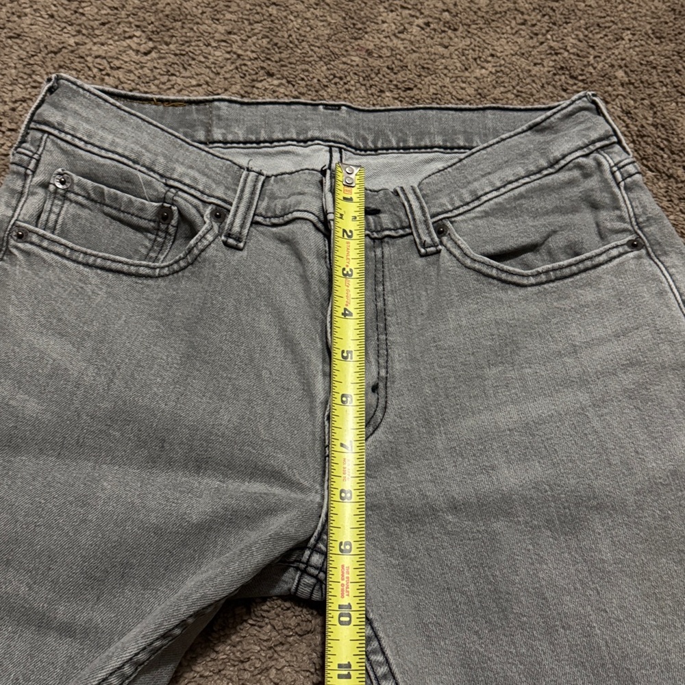 Wmns Levi’s 514 Gray Jeans-Sz tag 29x30-58% Cotton Blend-EUC - Picture 6 of 14